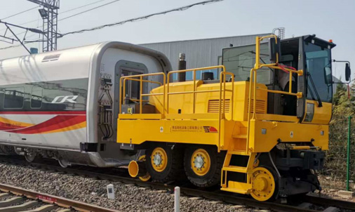 1200-ton Road-Rail Vehicle (Diesel-Powered Steel-Wheel Drive)